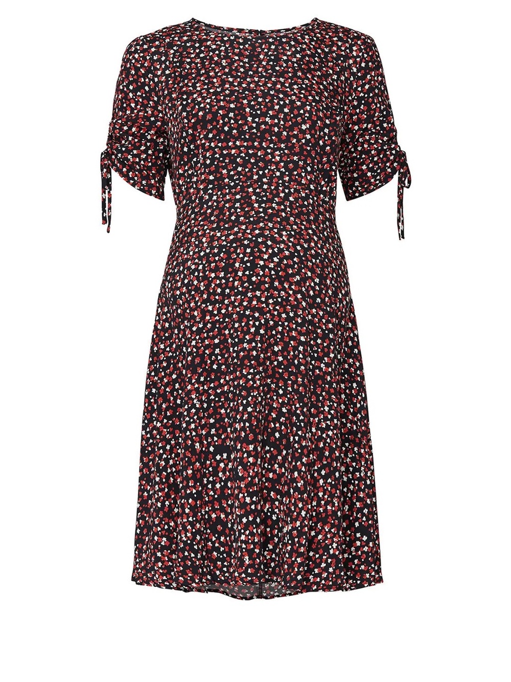 Séraphine Black Ditsy Floral Maternity Dress